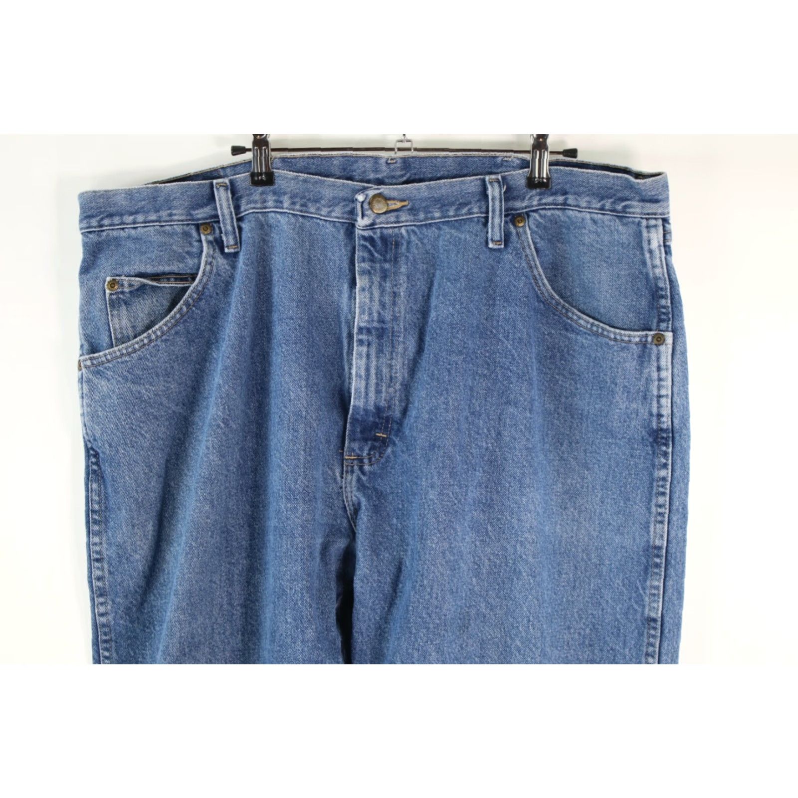 Wrangler Wrangler Jeans Mens Regular Fit Straight Leg Blue Denim Size 42X30 Size US 42 / EU 58 - 3 Thumbnail