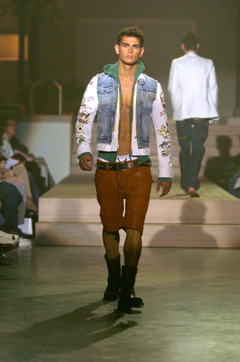 Dsquared2 Dsquared2 SS05 runway cropped distressed denim trucker vest Size US XS / EU 42 / 0 - 2 Thumbnail