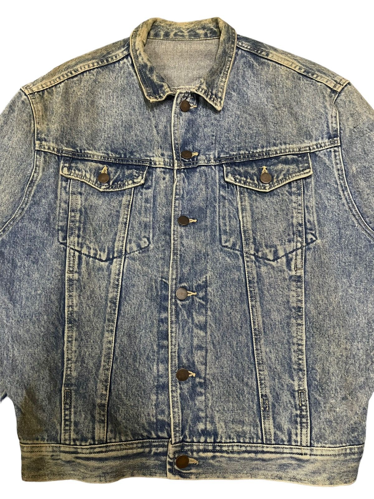 Japanese Brand Vintage Japanese Brand Acid Wash Style Denim Jacket Size US M / EU 48-50 / 2 - 5 Thumbnail