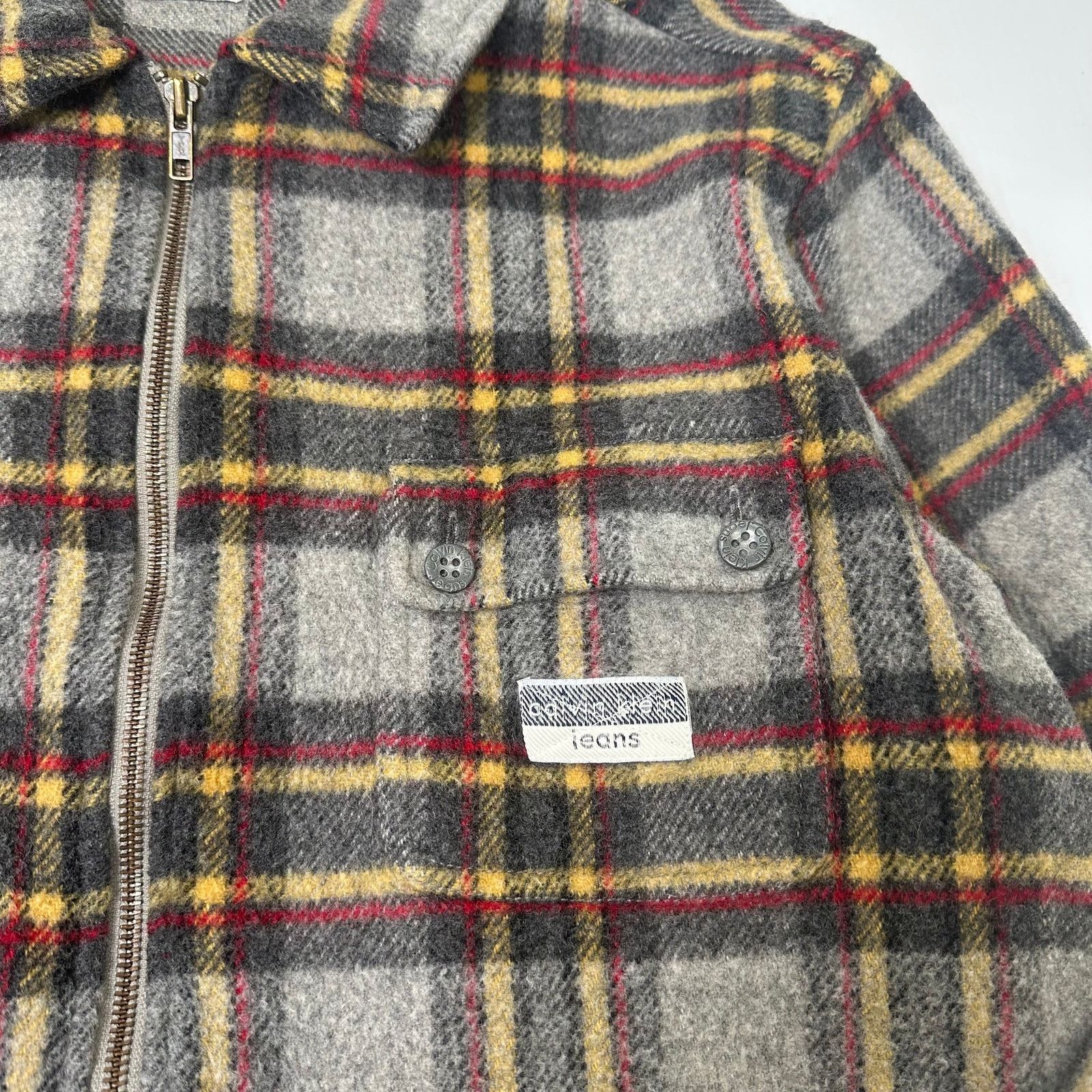 Calvin Klein Vintage Calvin Klein Jeans Plaid Full Zip Wool Jacket L Size US L / EU 52-54 / 3 - 2 Thumbnail