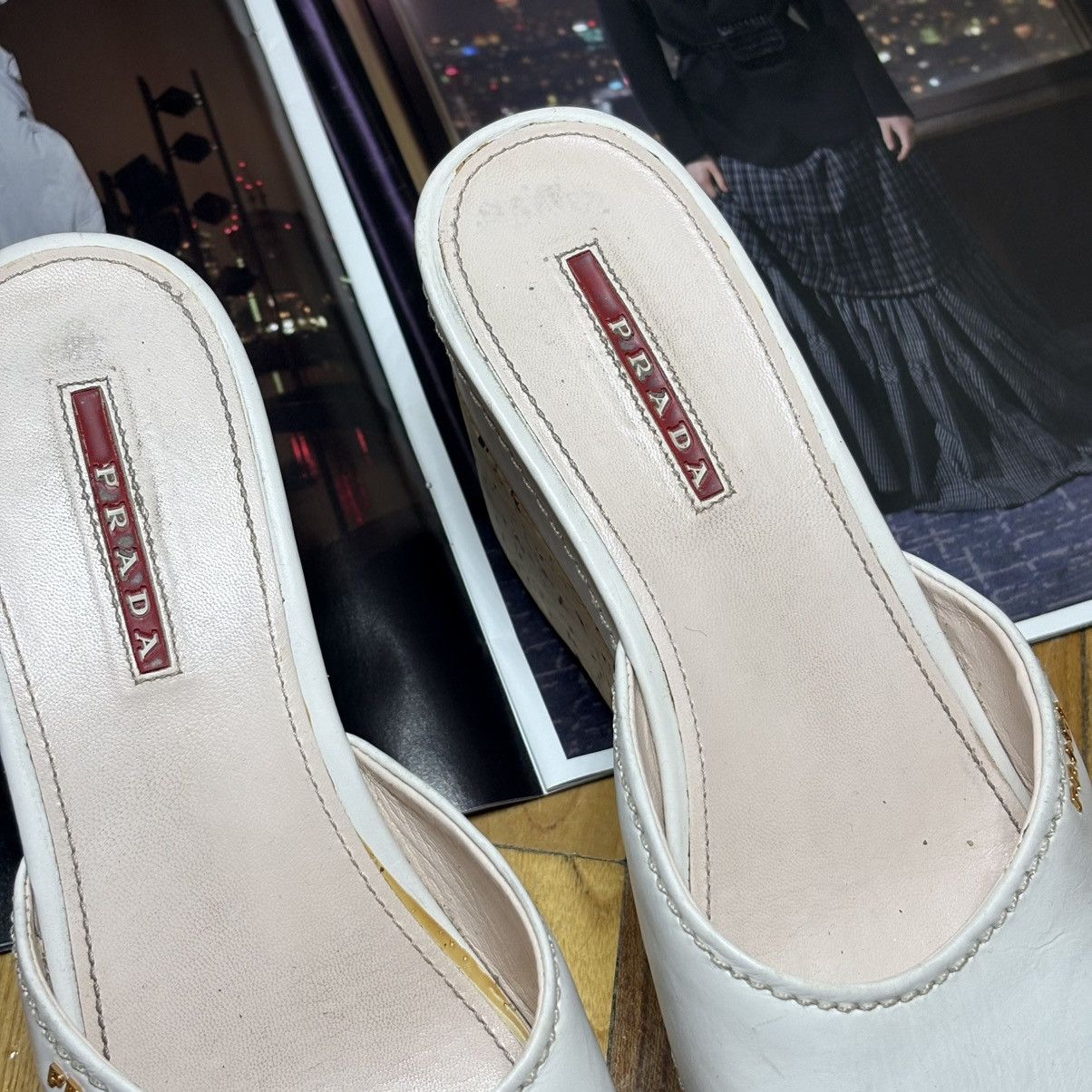Prada Prada Vintage Mules 90s Italian Design Platform Heels Size US 8 / IT 38 - 3 Thumbnail