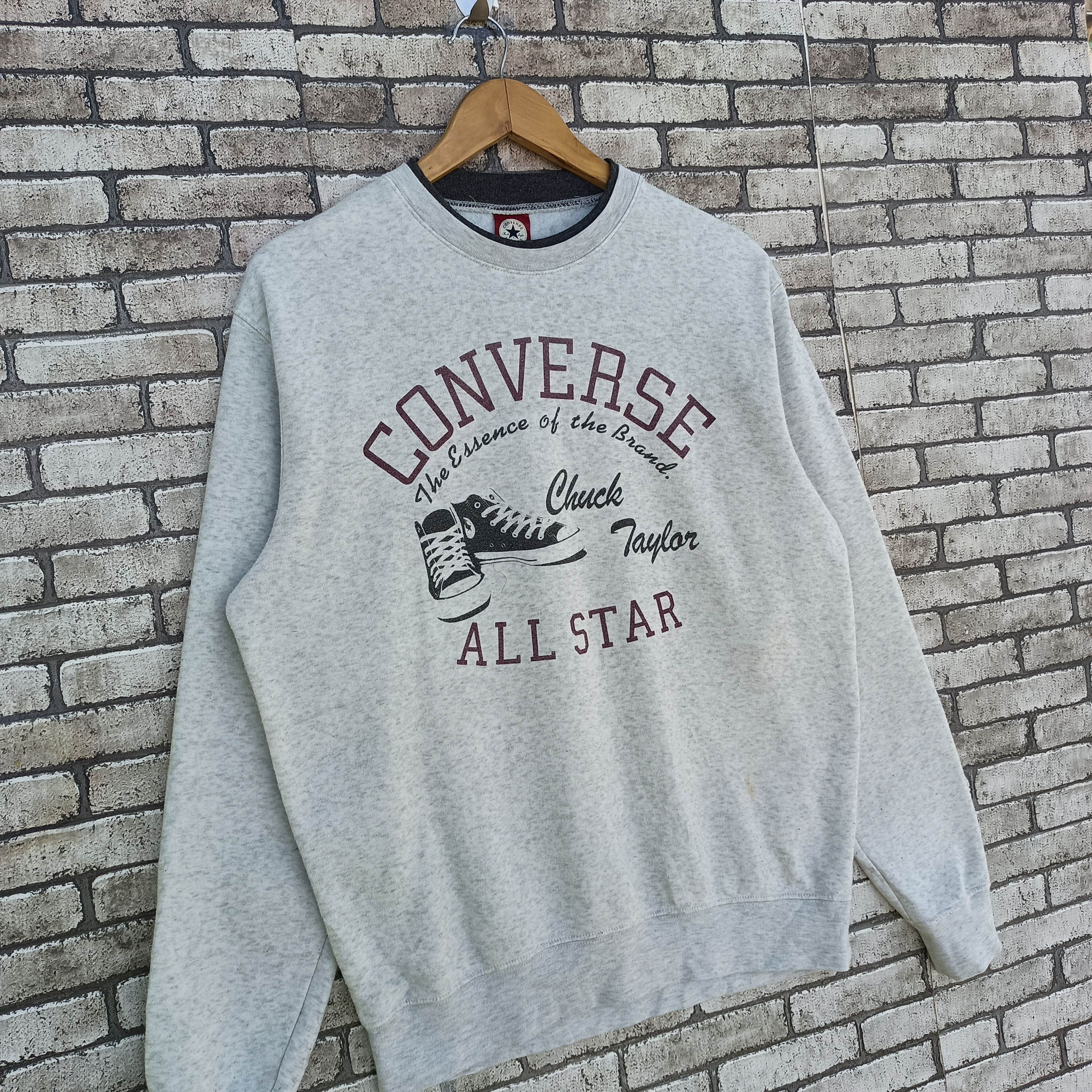 Converse × Vintage Vtg Converse All Star Big Print Sweatshirt Size US XL / EU 56 / 4 - 6 Thumbnail