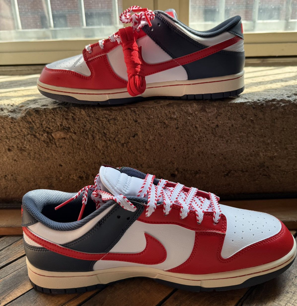 Nike Nike Dunk Low “Boston Red Sox” Size US 11 / EU 44 - 4 Thumbnail