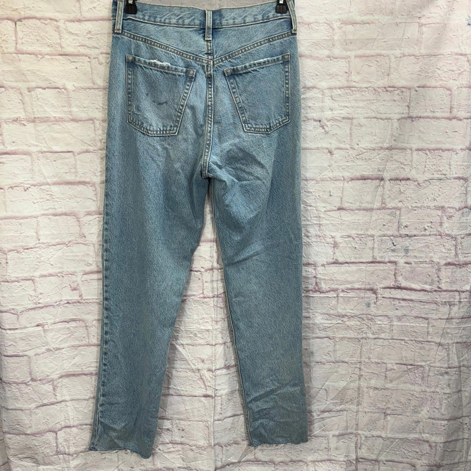 Old Navy Old Navy Women's Sky Hi Straight Ripped Jeans Size 6 Tall Size 27" / US 4 / IT 40 - 7 Thumbnail