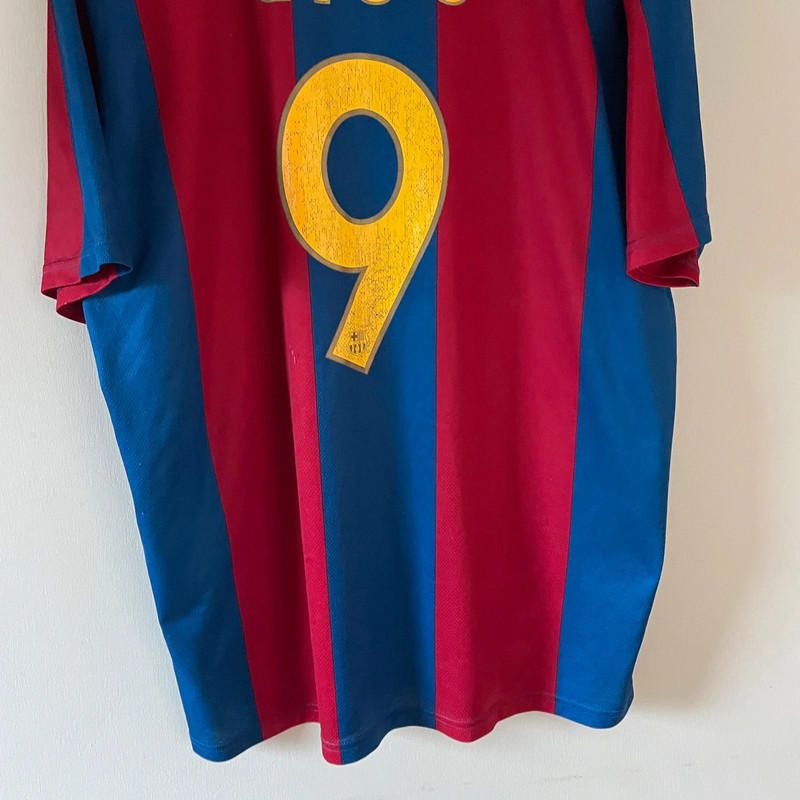 Nike Samuel eto vintage Barcelona football shirt Size US XL / EU 56 / 4 - 7 Thumbnail