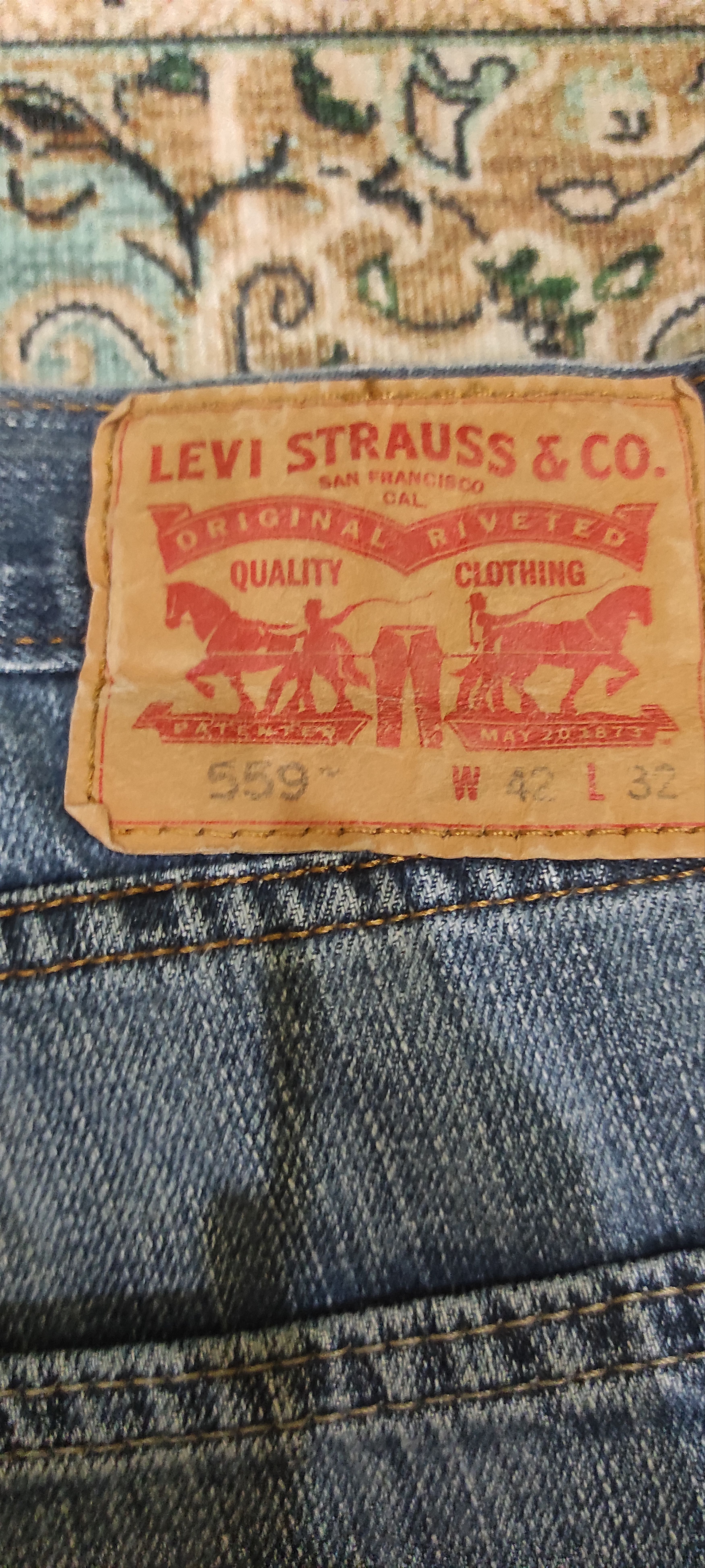 Levi's Big Size Levis Distressed Washed Denim Size US 42 / EU 58 - 5 Thumbnail