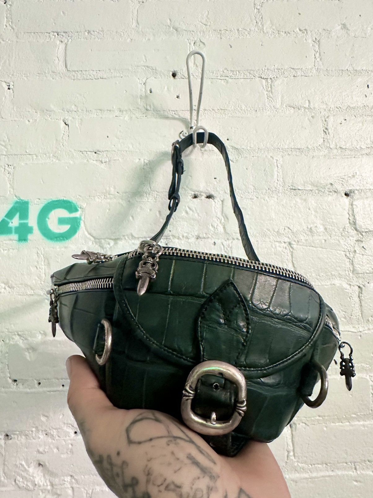 Chrome Hearts CHROME HEARTS ALLIGATOR CROC BAG 4GSELLER Size ONE SIZE - 16 Thumbnail