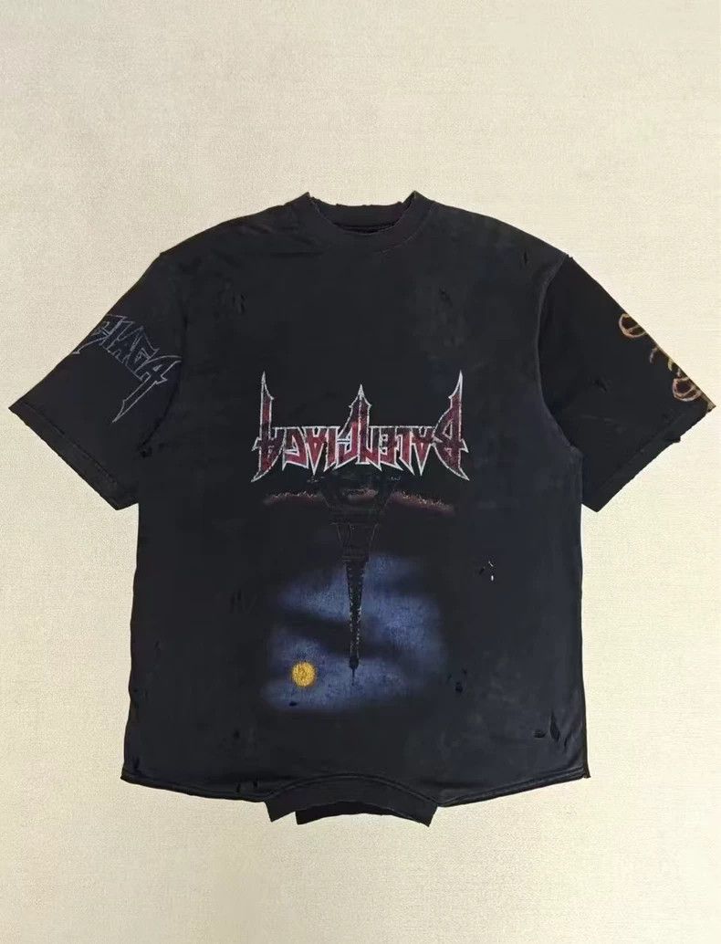 Balenciaga Balenciaga 23 FW Inverted Tower Mud Dye Break Wash Short Sl Size US S / EU 44-46 / 1 - 1 Thumbnail