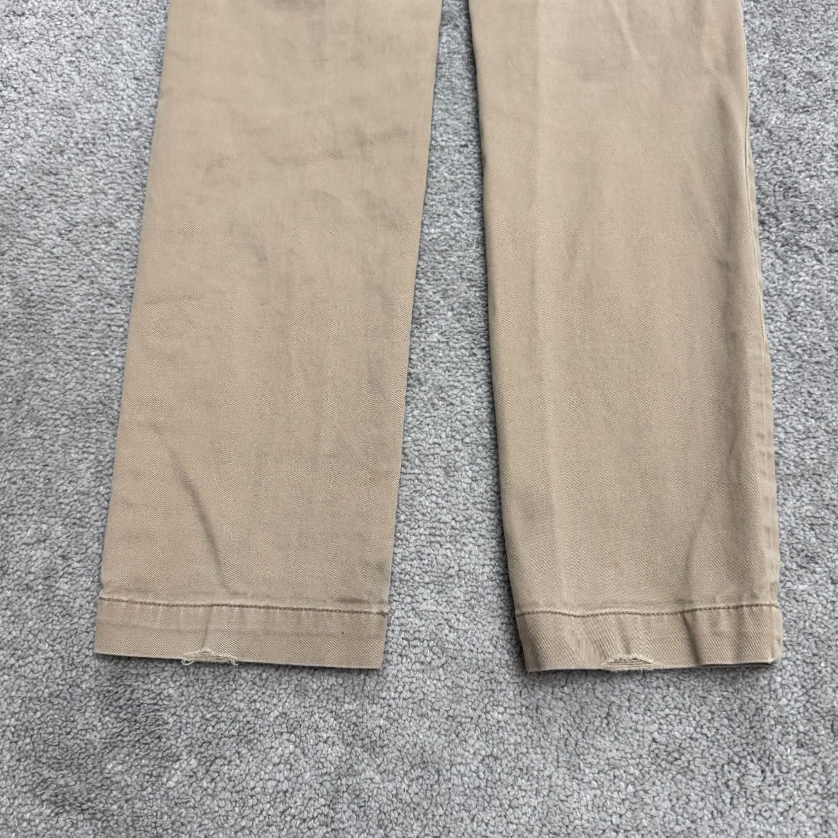 Lacoste Lacoste Slim Fit Chino Pants Mens 29x32 Khaki Brown Cotton Stretch Casual Preppy Size US 30 / EU 46 - 4 Thumbnail