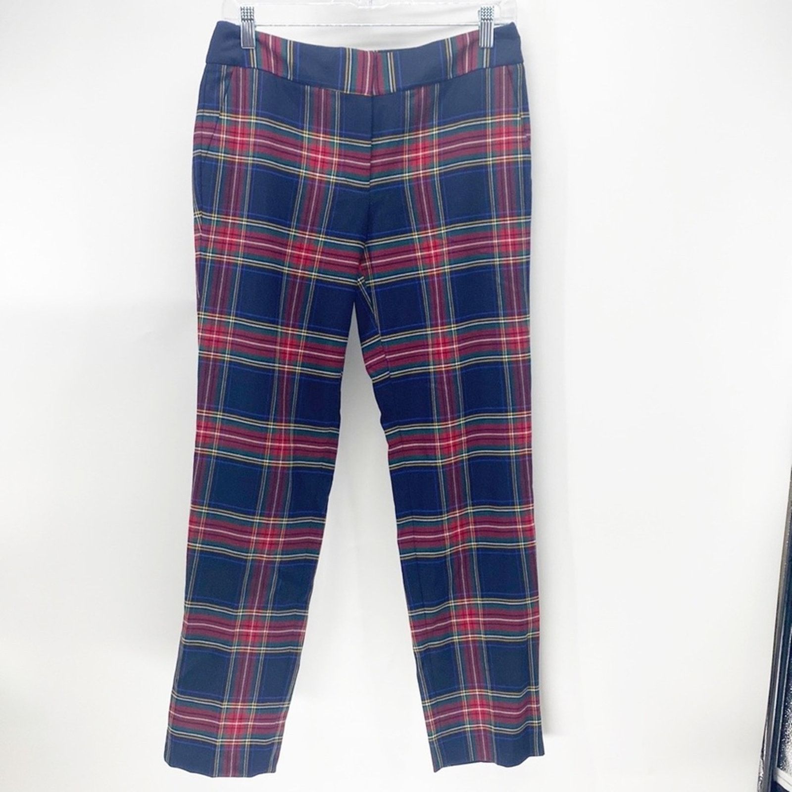 Other Talbots Hampshire Ankle plaid pants wool blend holiday sz 2 Size 26" / US 2 / IT 38 - 1 Thumbnail