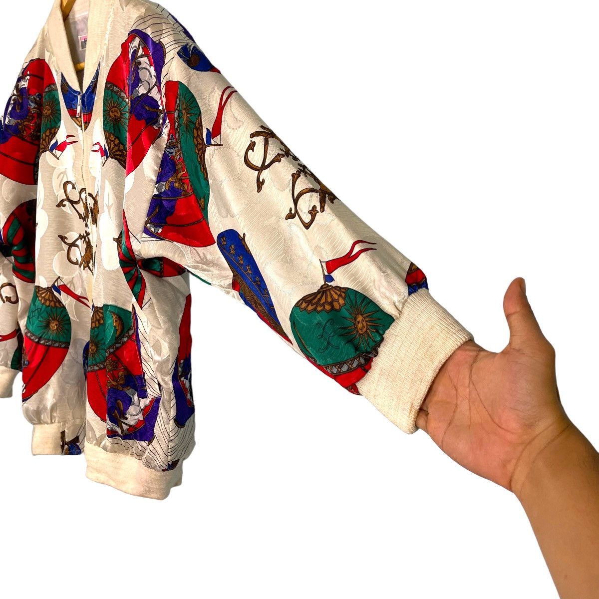 Japanese Brand Vintage 90s Baroque Sensation Bomber Jacket Size ONE SIZE - 9 Thumbnail