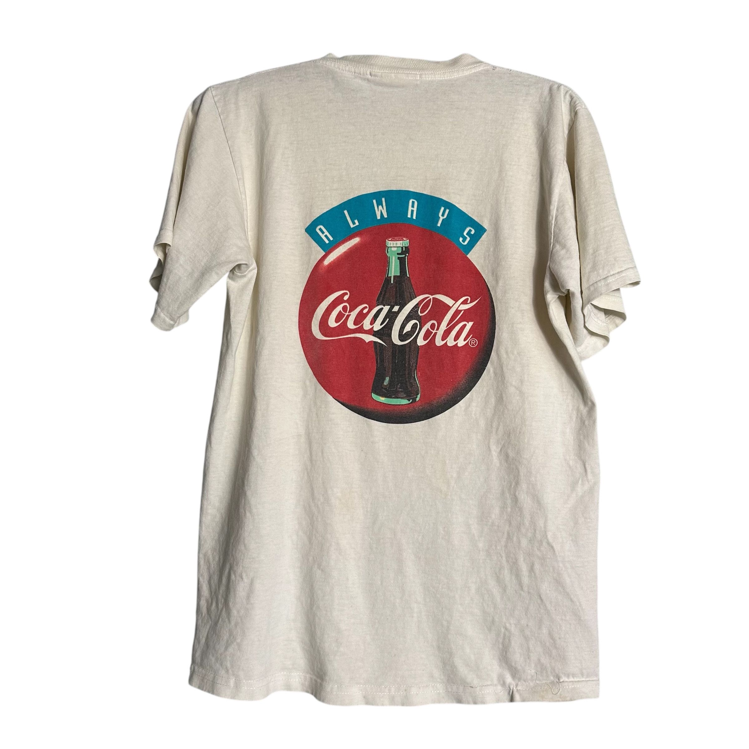 Coca Cola 🔥RARE🔥Vintage Coke Coca Cola Sun Drinking Promo T-shirt Size US M / EU 48-50 / 2 - 4 Thumbnail