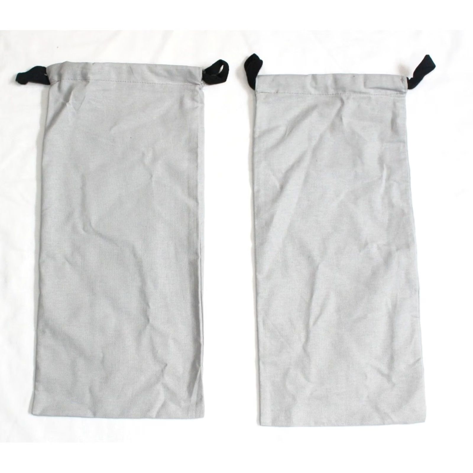 J.M. Weston Shoe Dust Bag Set Light Gray Cotton Drawstring Pair Bags Jm, Men's — image 3 of 4