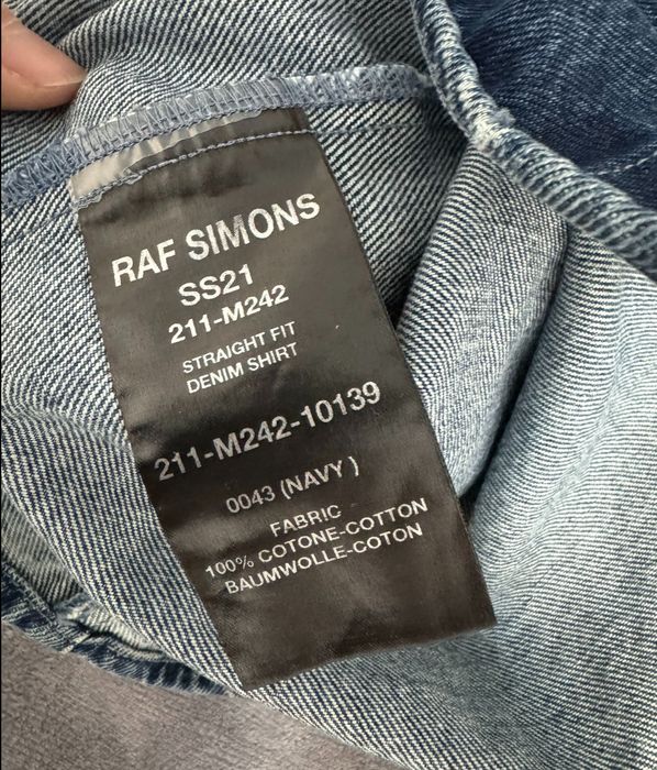 rafsimons 21ss fit shirt