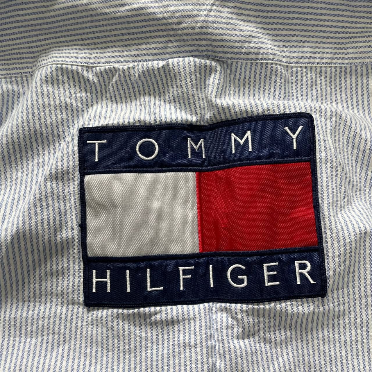 Tommy Hilfiger × Vintage VINTAGE 90S TOMMY HILFIGER BIG LOGO OVERSIZED STRIPES SHIRT Size US XL / EU 56 / 4 - 5 Thumbnail