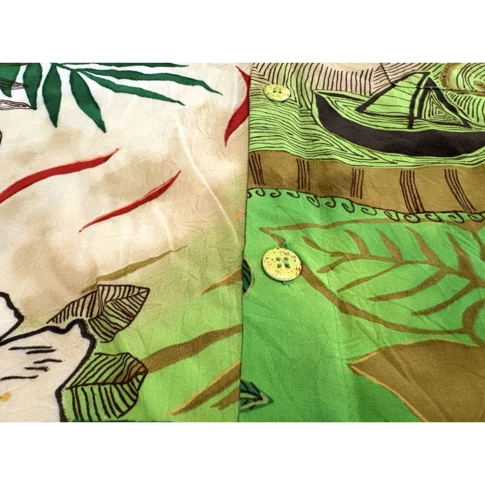 Jams World Jams World Escape Floral Green Short Sleeve Shirt Mens 2XL NWT Size US XXL / EU 58 / 5 - 5 Thumbnail