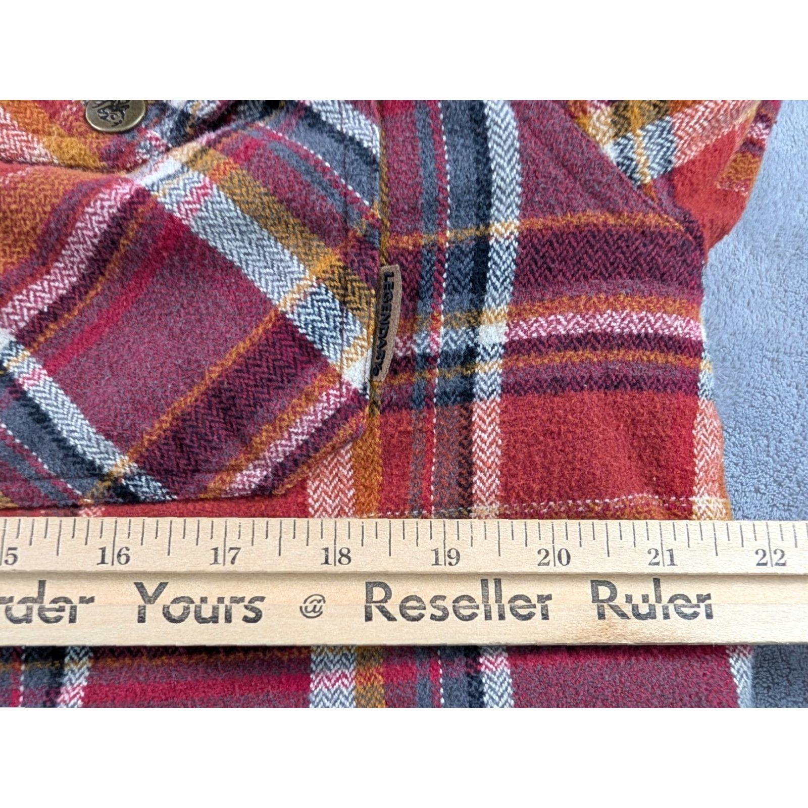Vintage Legendary Whitetails Sherpa Lined Hooded Flannel Shacket Red Men L Shirt Size US L / EU 52-54 / 3 - 5 Thumbnail