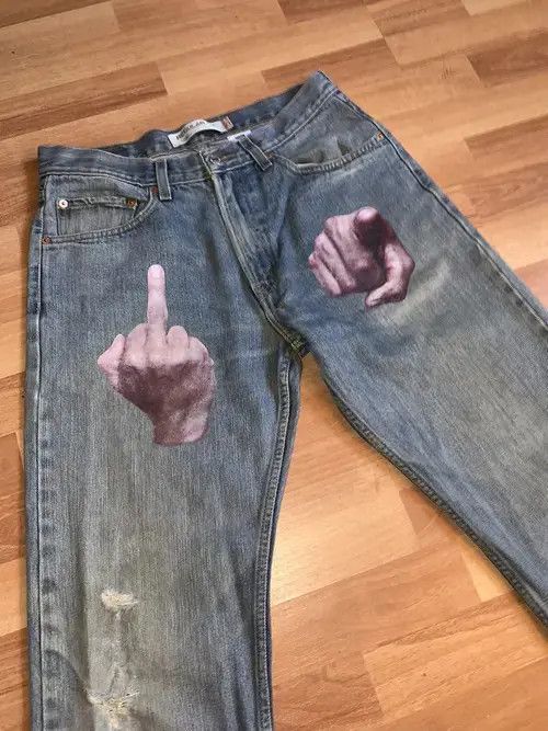 Japanese Brand × Vintage Streetwear Jeans Men Autumn Fit Vintage Size US 28 / EU 44 - 2 Thumbnail