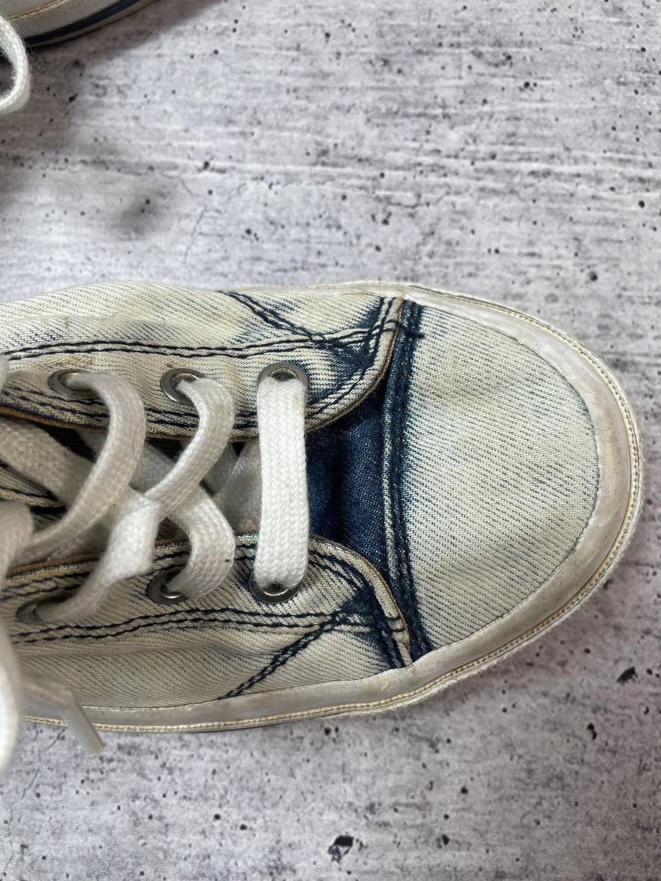 Diesel Vintage 00s Diesel Studded Denim Lace Up Shoes Y2K Size US 7 / EU 40 - 6 Thumbnail