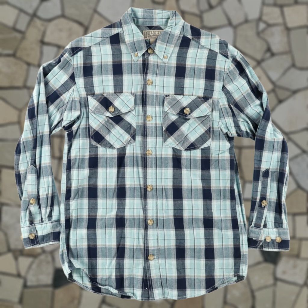 Duluth Trading Company Duluth Trading Brushed Cotton Plaid Long Sleeve Button Down Shirt Men's S Size US S / EU 44-46 / 1 - 1 Thumbnail