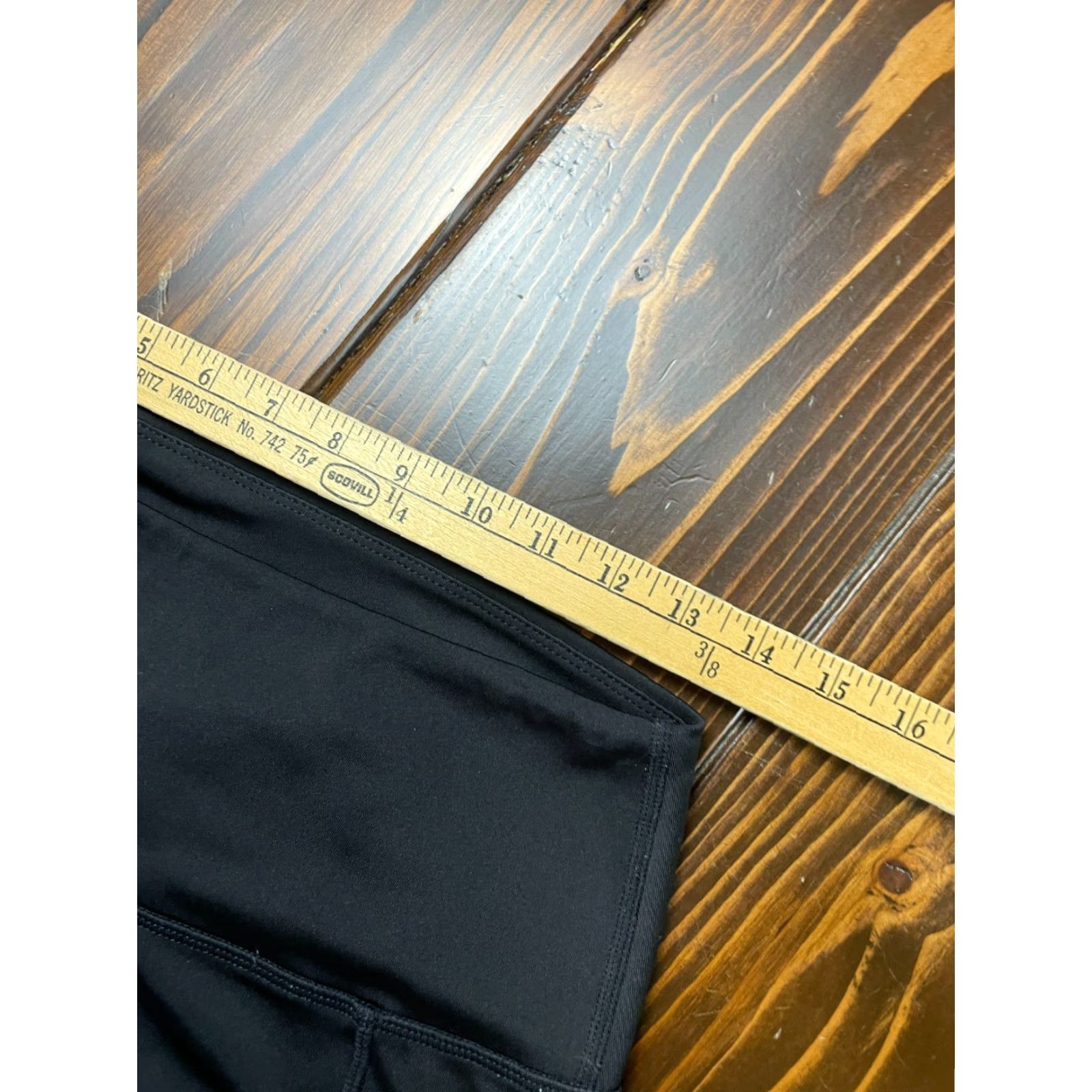 Vintage Legend Pants Women's Large Capri Activewear Pull On Black Size 36" / US 14 / IT 50 - 4 Thumbnail