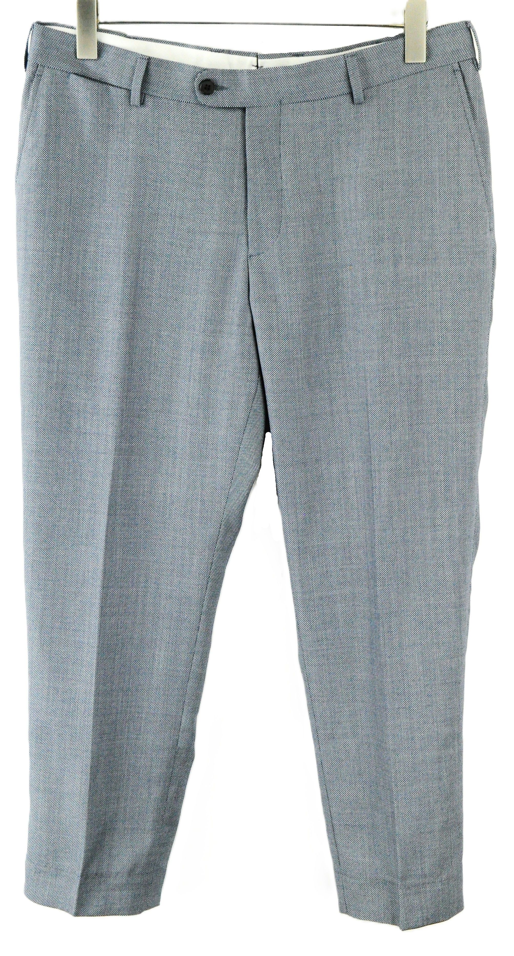 Suitsupply UK40S Blue Wool Pleated Trousers 60275 Size US 40 / EU 56 - 1 Thumbnail
