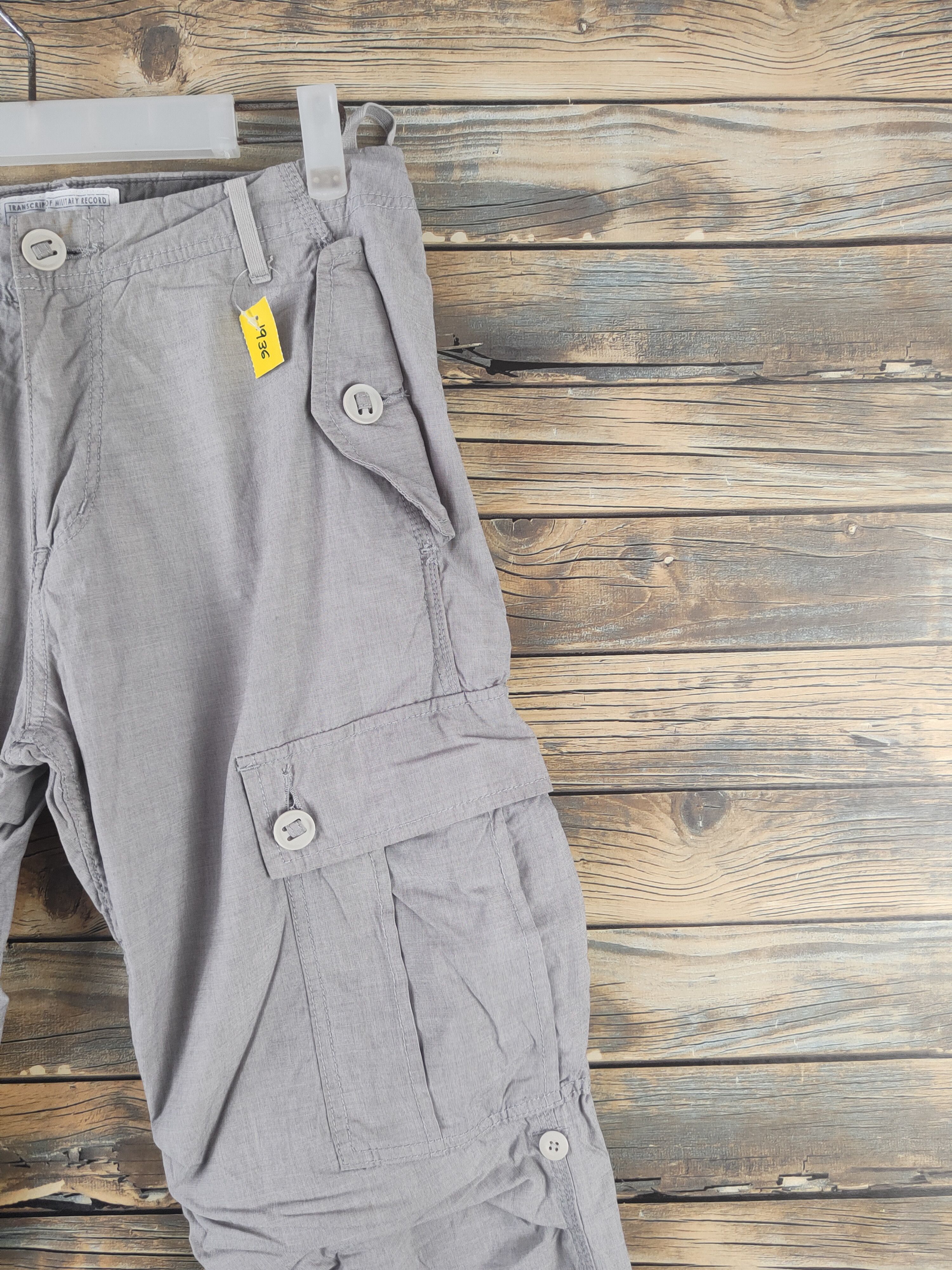Japanese Brand DL Back Number Gray Multipocket Tactical Cargo Pants #1936 Size US 30 / EU 46 - 5 Thumbnail