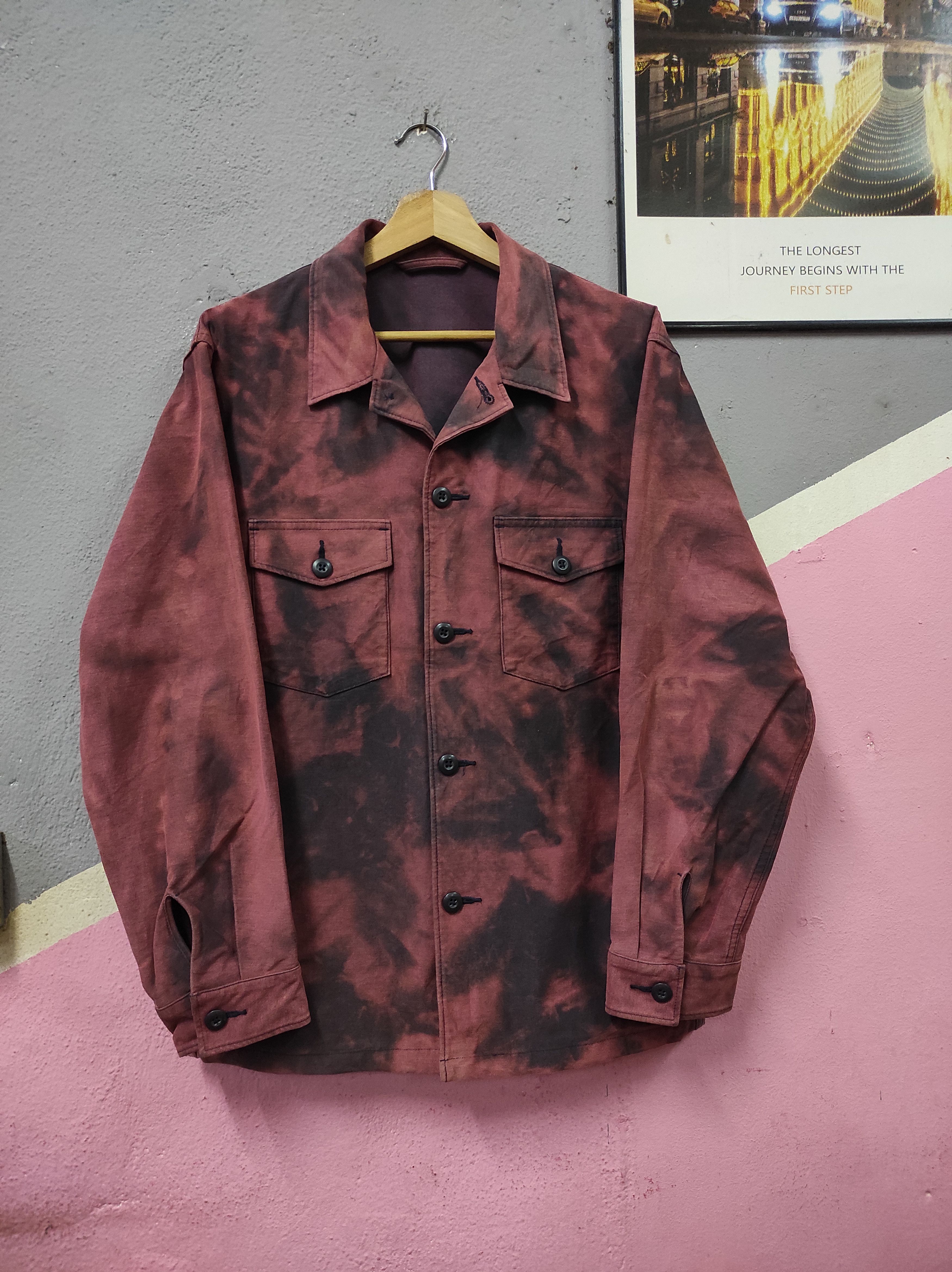 Uniqlo UNIQLO TIE DYE CHORE JACKET WORKWEAR Size US L / EU 52-54 / 3 - 1 Thumbnail
