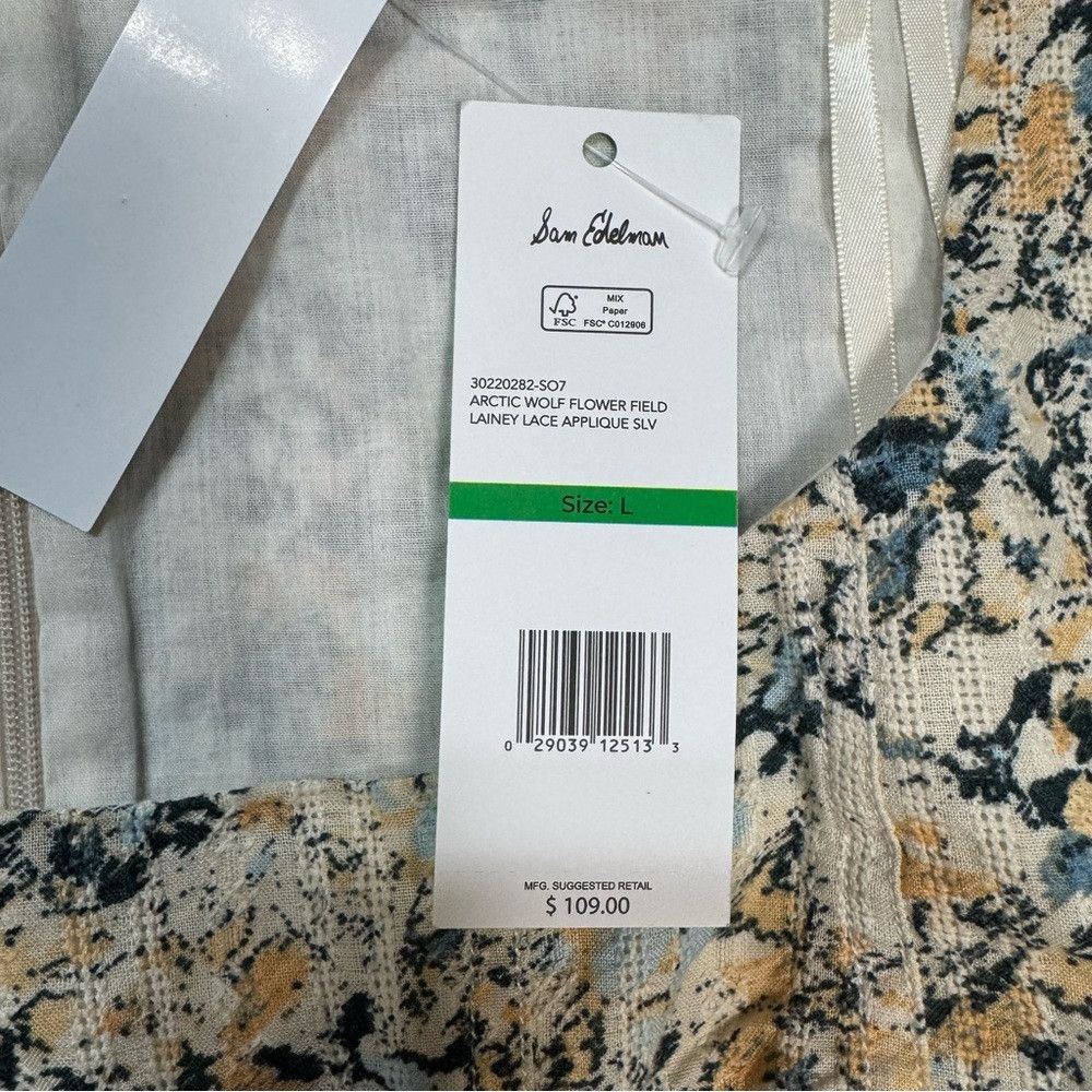 Sam Edelman NWT New $109 Sam Edelman Lainey Lace Peplum Top Size L Size L / US 10 / IT 46 - 7 Thumbnail