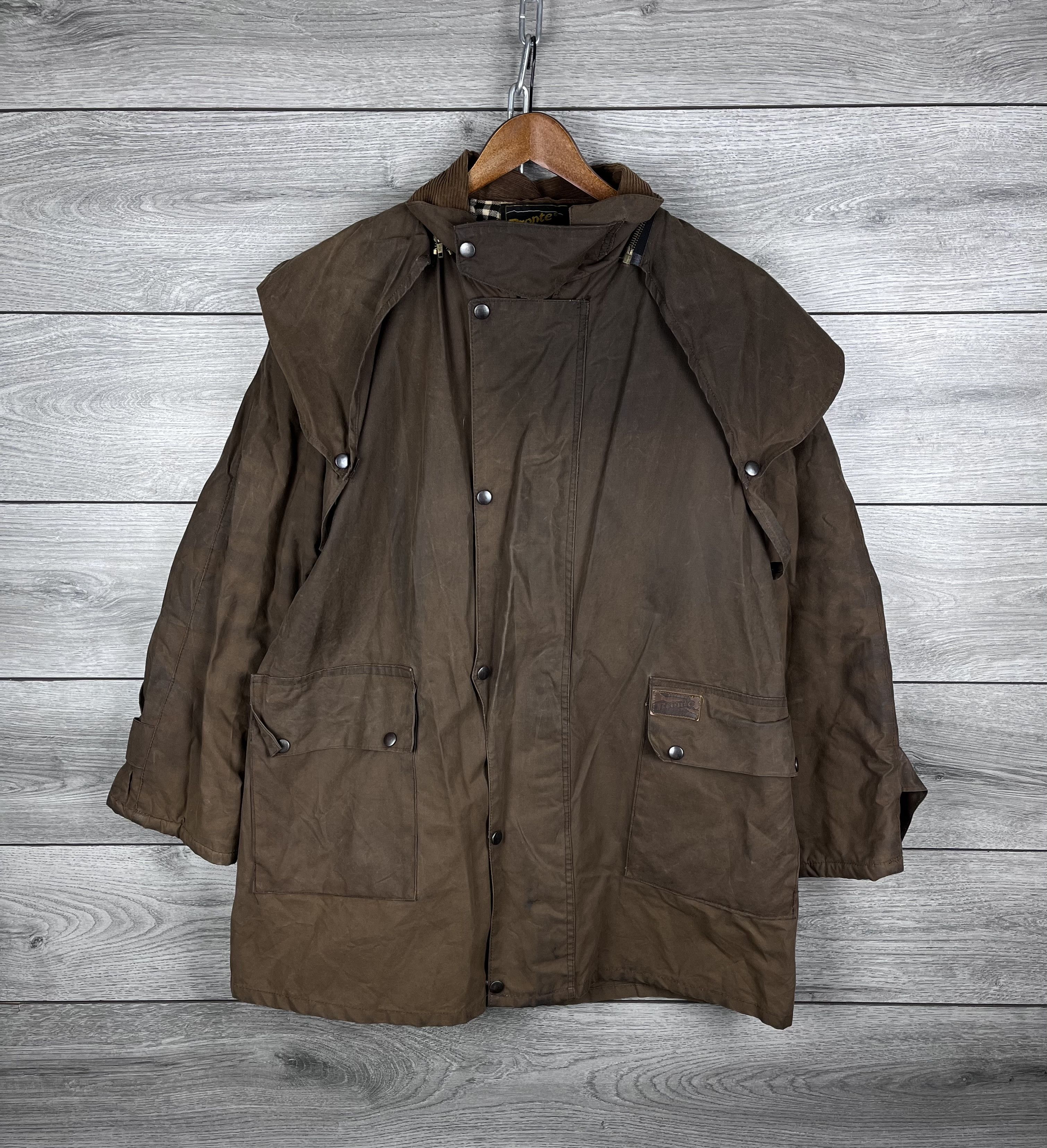 Bronze 56k Vintage men's waxed jacket Bronte classic made in England Size US S / EU 44-46 / 1 - 1 Thumbnail