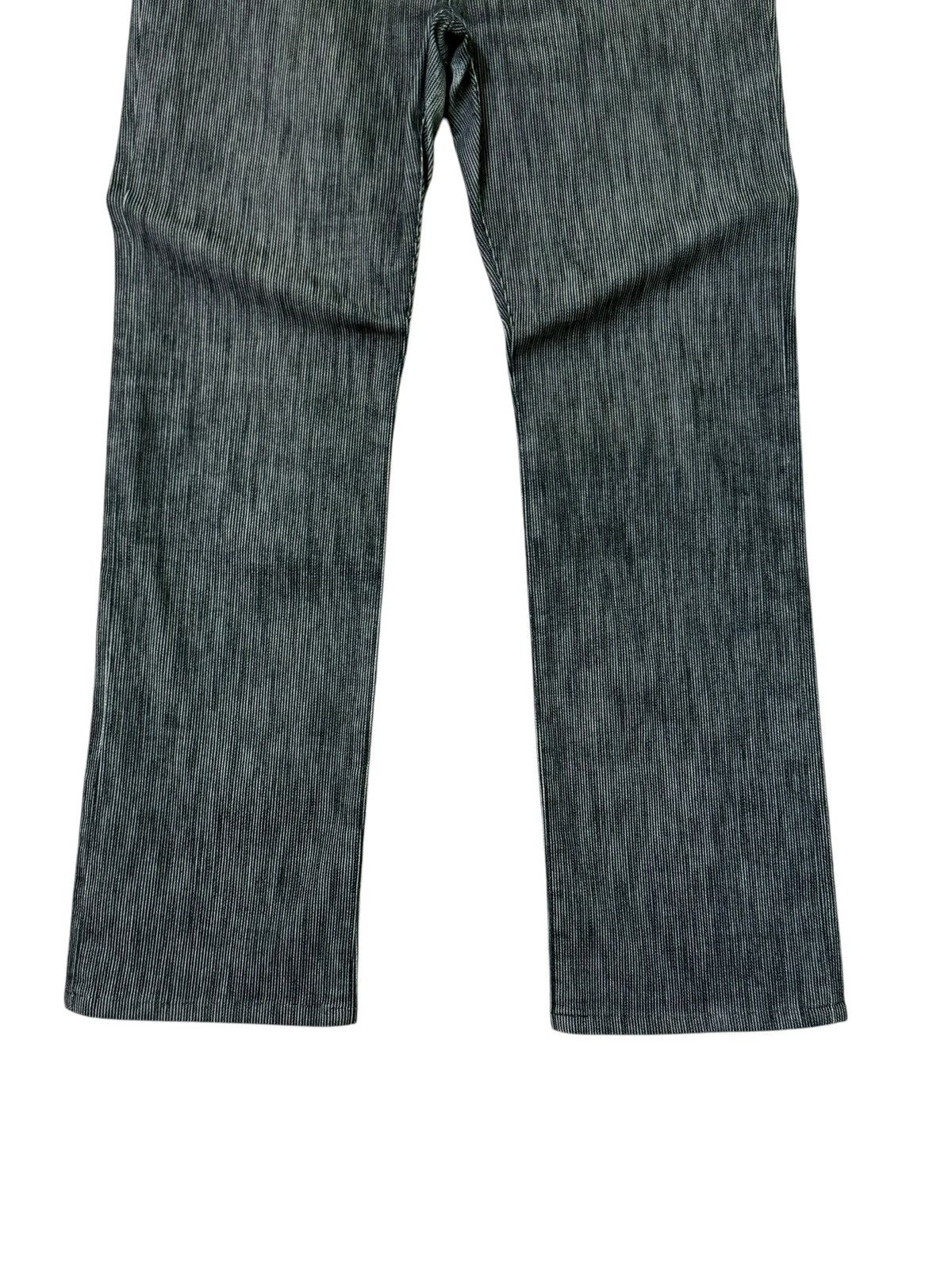 Japanese Brand TAKEO KIKUCHI STRIPED BLACK GREY DENIM Size US 32 / EU 48 - 5 Thumbnail