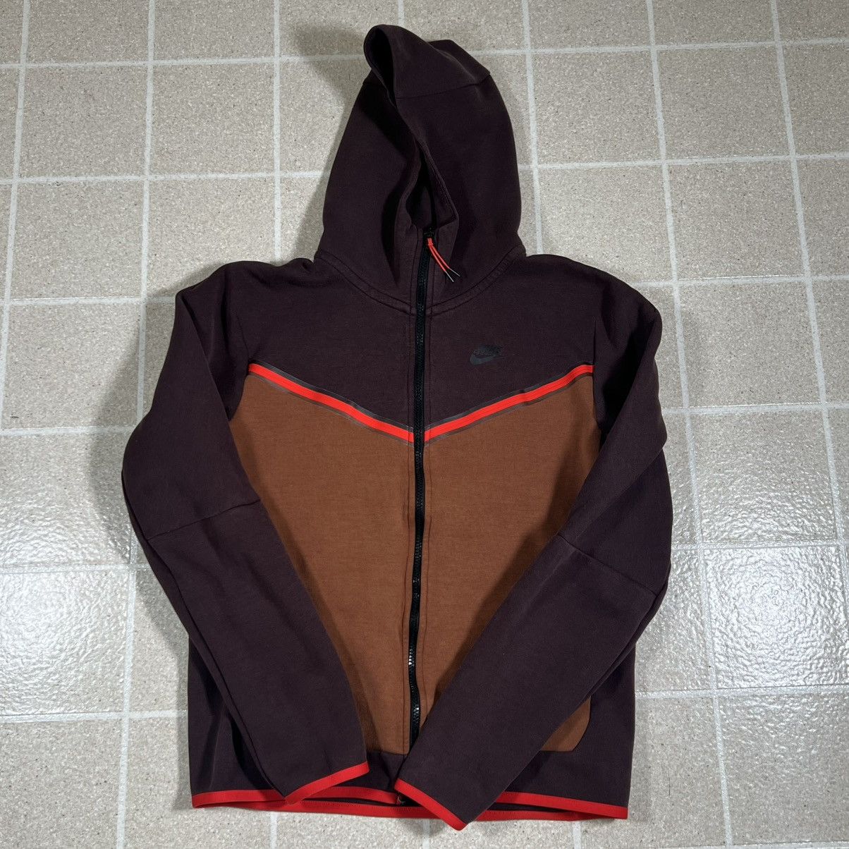 Nike Nike Sportswear Tech Fleece Zip Hoodie Sz S Brown Basalt Size US S / EU 44-46 / 1 - 1 Thumbnail