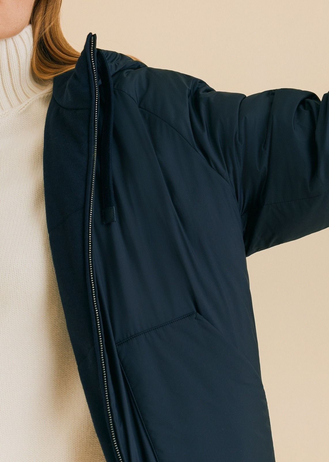 Loro Piana o1srvl11e0824 Reversible Superlight Jacket in Navy Blue Size XL / US 12-14 / IT 48-50 - 3 Thumbnail