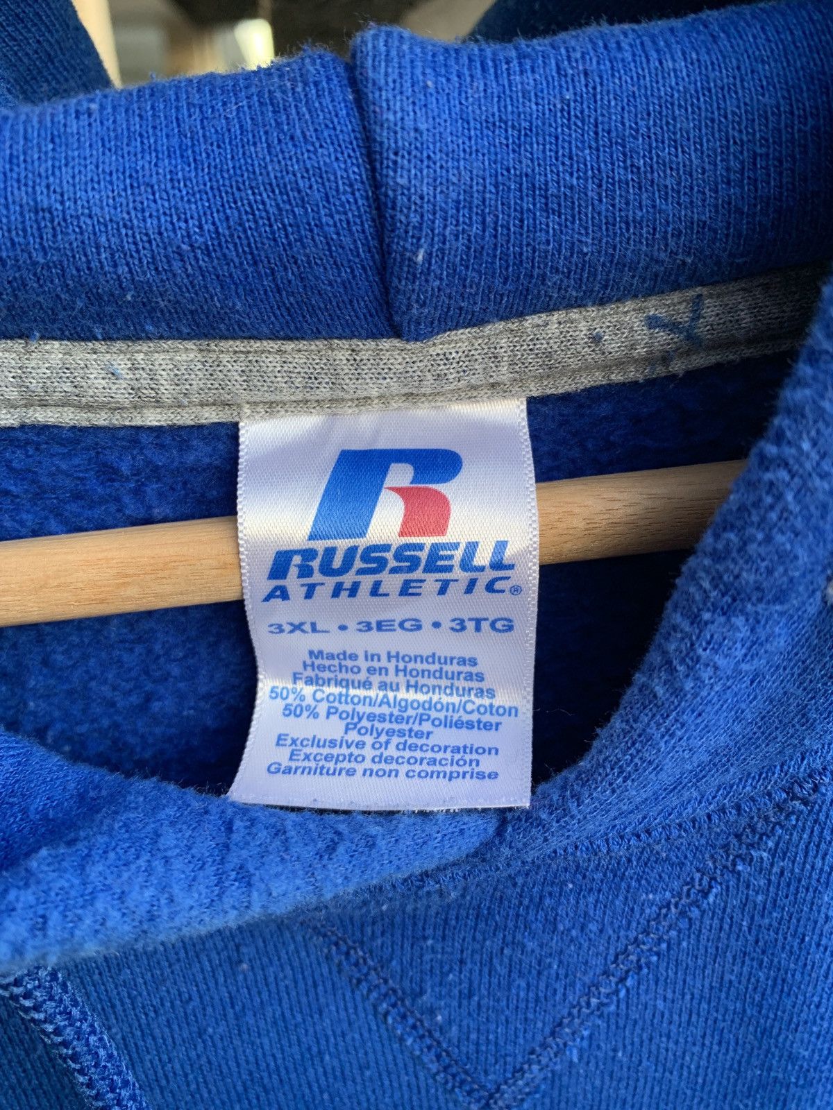 Russell Athletic VINTAGE RUSSEL ATHLETIC BIG LOGO HOODIE Size US XXL / EU 58 / 5 - 3 Thumbnail