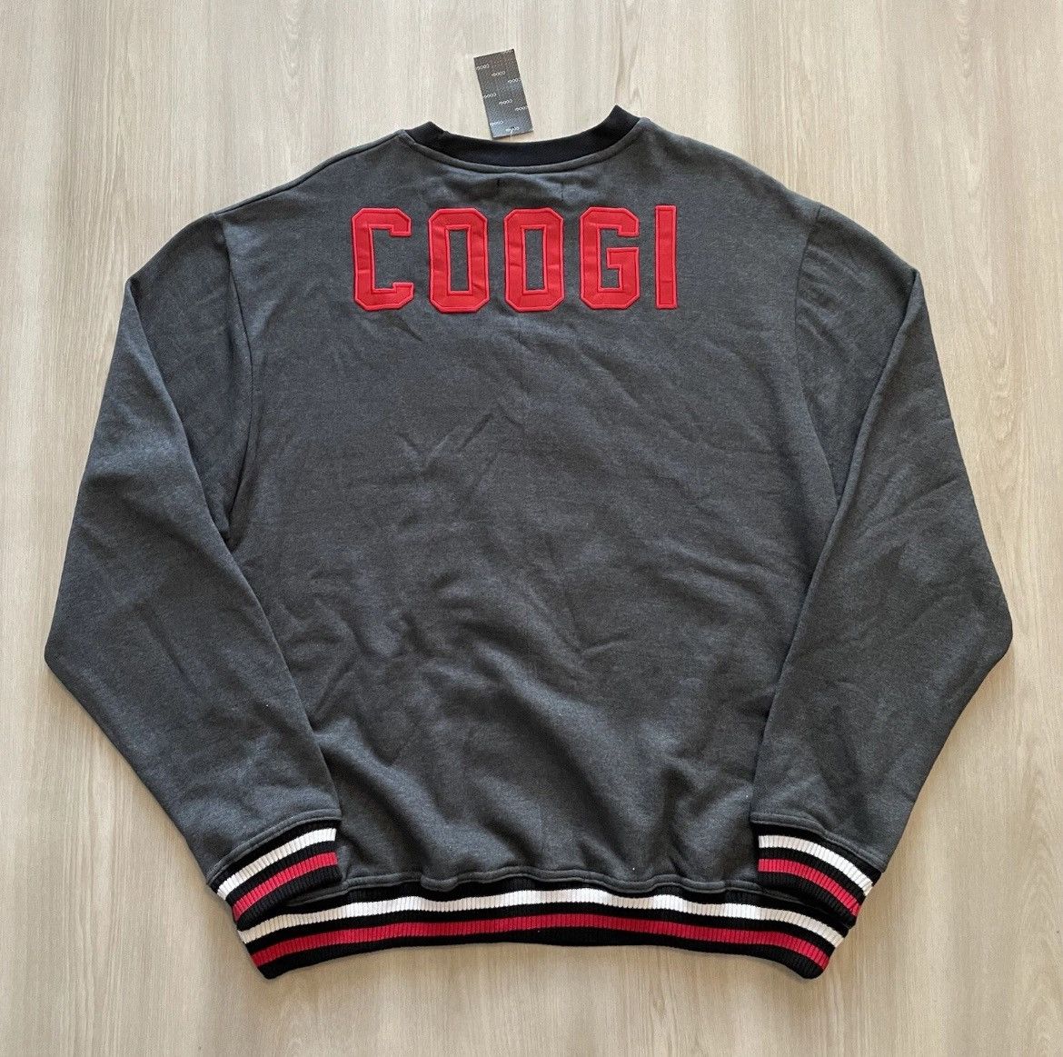 Coogi Deadstock Vintage Coogi Spellout Crewneck Sweater Mens Large Size US L / EU 52-54 / 3 - 1 Thumbnail