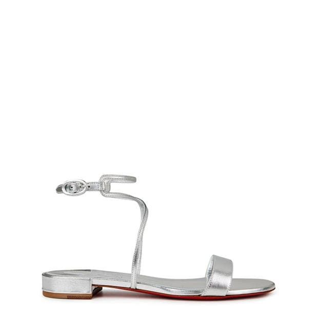 Miss Choca Metallic Leather Sandals