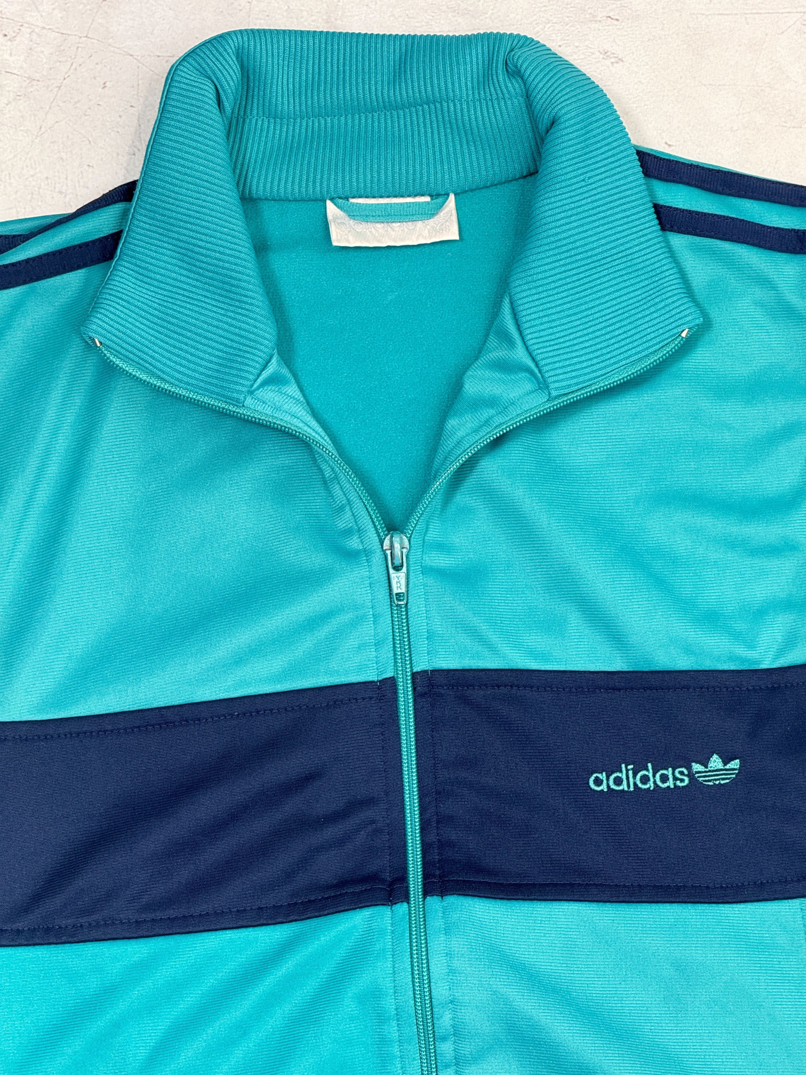 Adidas × Vintage Vintage Adidas Track Jacket SINGAPORE Aquamarine Blue Size US M / EU 48-50 / 2 - 4 Thumbnail