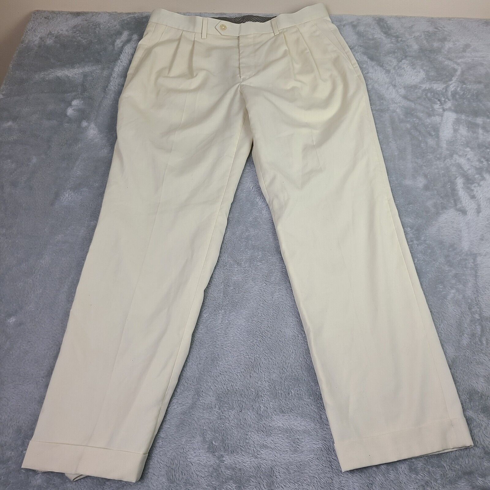 Lauren Ralph Lauren Lauren Ralph Lauren Mens Ivory Polyester Dress Pants 34x30 Size US 34 / EU 50 - 1 Thumbnail