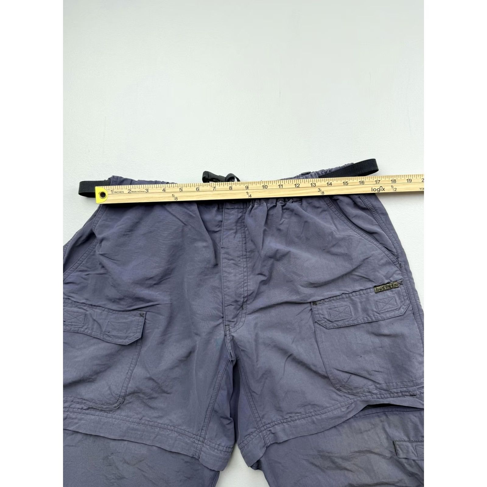 Royal Robbins Royal Robbins Mens XL Gray Hiking Pants Convertible Zip Off Cargo Belted Nylon Walking Activewear Size US 36 / EU 52 - 6 Thumbnail