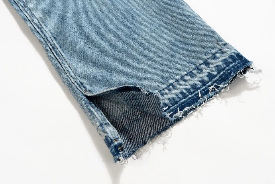 Jean × Vintage Streetwear Ropa Hombre Lightning Washed Split Jeans Size US 34 / EU 50 - 6 Thumbnail