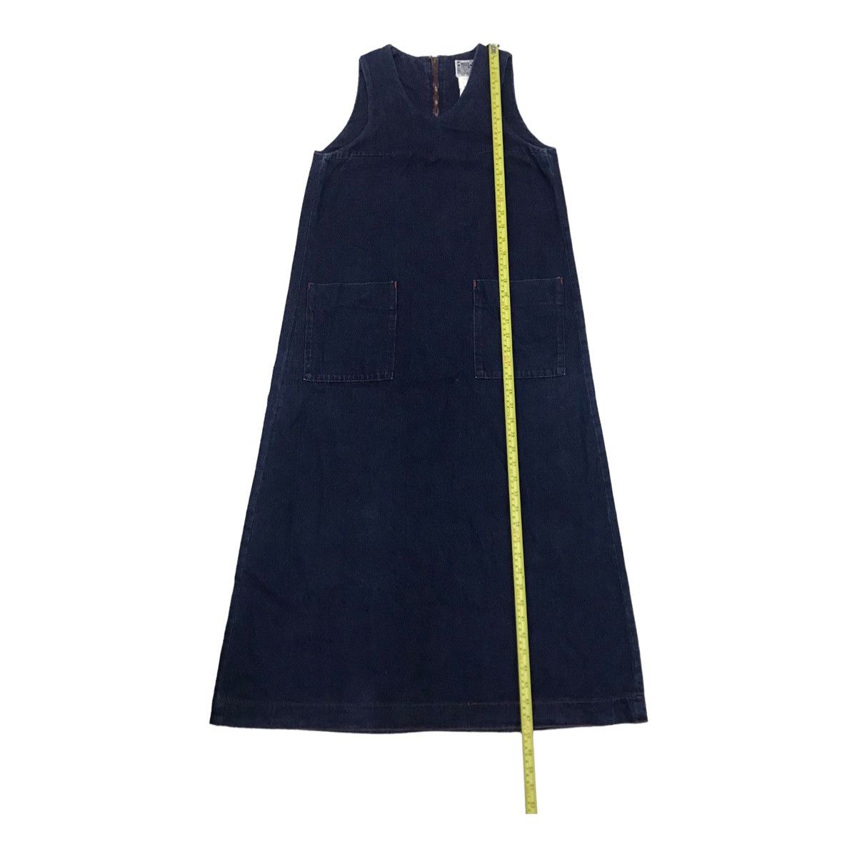Nepenthes Hogg’s by Nepenthes Sleeveless Long Denim Dress Size S / US 4 / IT 40 - 8 Thumbnail