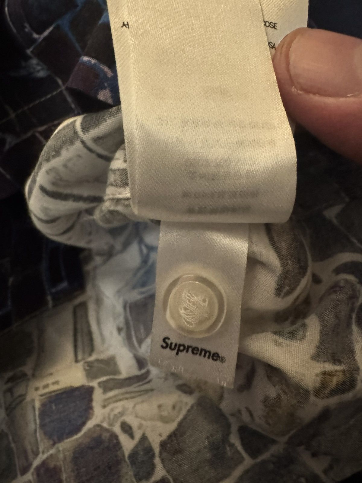Supreme Supreme Mosaic S/S Button Up Shirt Size US XL / EU 56 / 4 - 7 Thumbnail