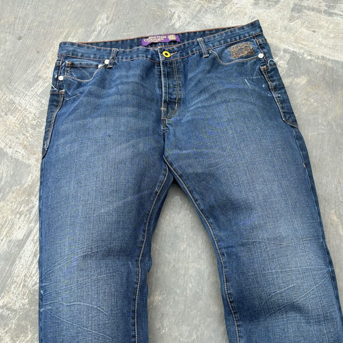 Ed Hardy Super Rare💥Christian Audigier Spell Out 💀 Jeans Size US 38 / EU 54 - 8 Thumbnail