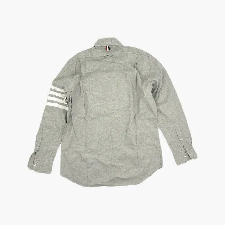 Thom Browne Thom Browne Classic Gray Long Sleeve Button-Up Shirt -2507 Size US M / EU 48-50 / 2 - 1 Thumbnail