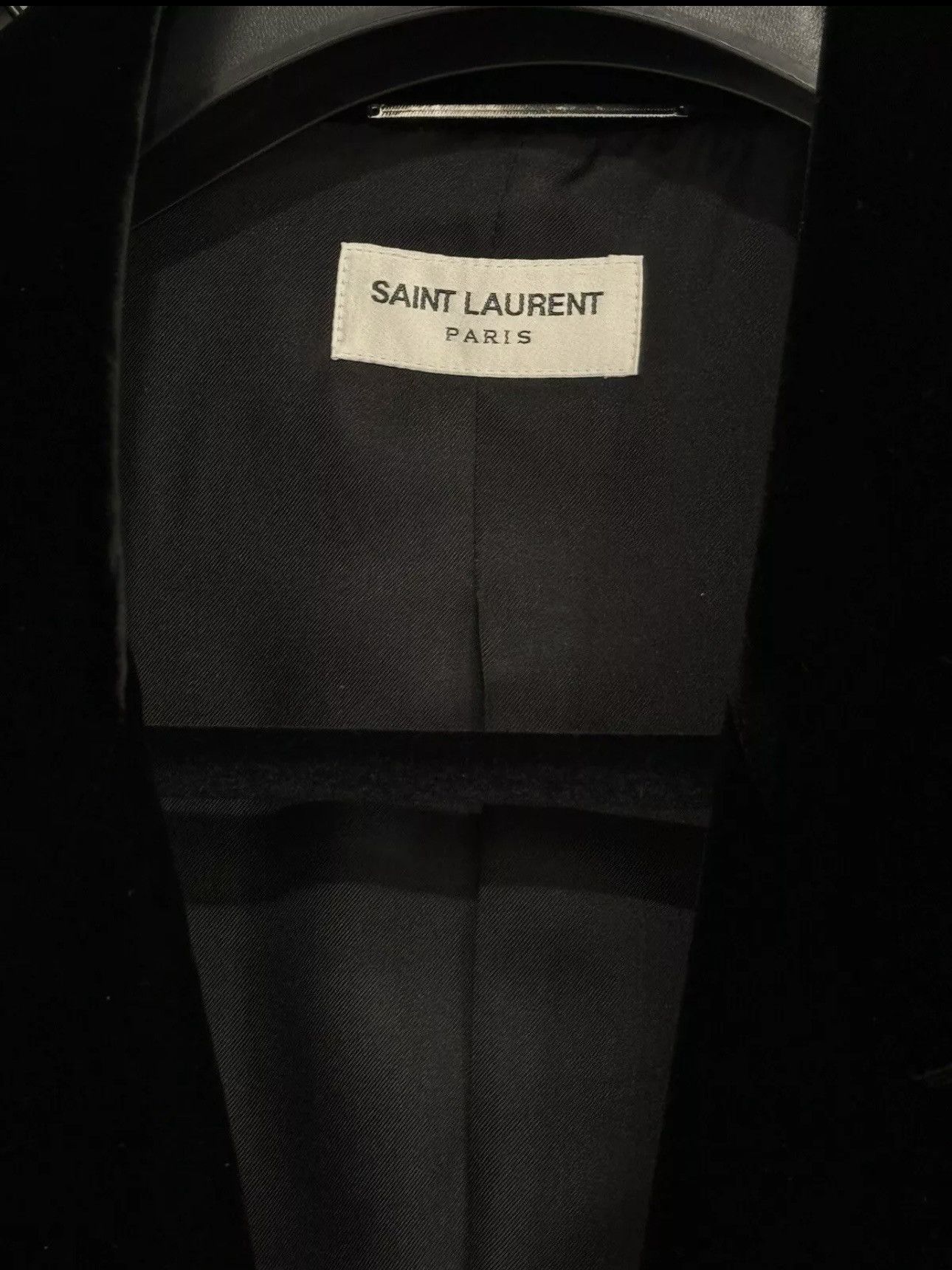 Saint Laurent Paris × Yves Saint Laurent NEW!!!! 52R Saint Laurent Velvet Double Breasted Jacket Size 52R - 4 Thumbnail