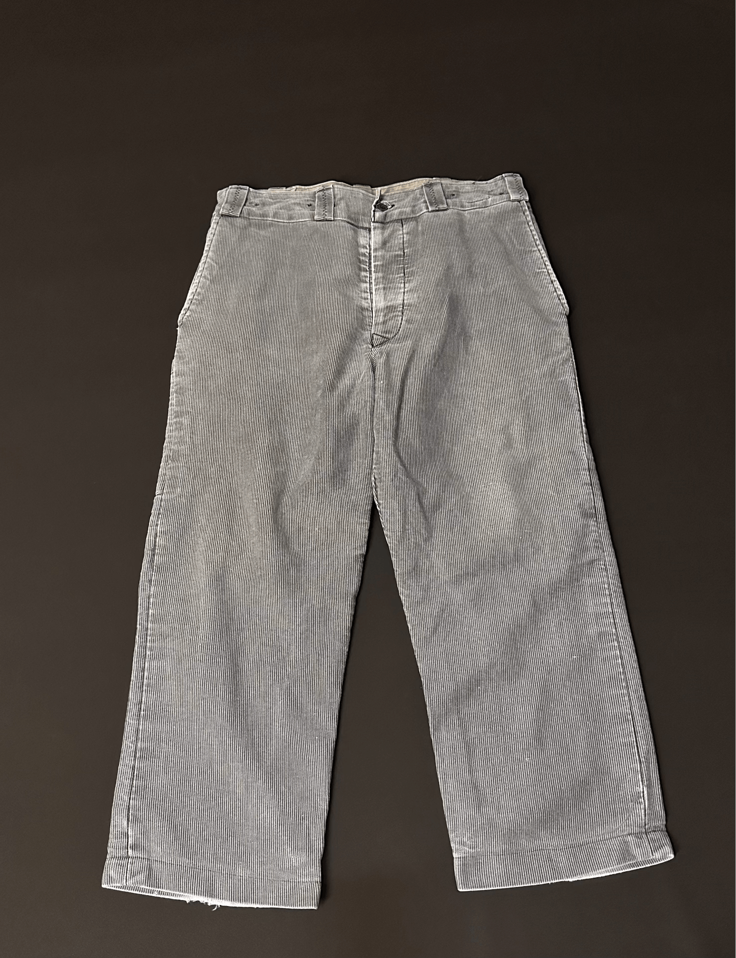 Vintage Vintage 60s Striped Moleskin French Work Pants Size US 31 - 1 Thumbnail