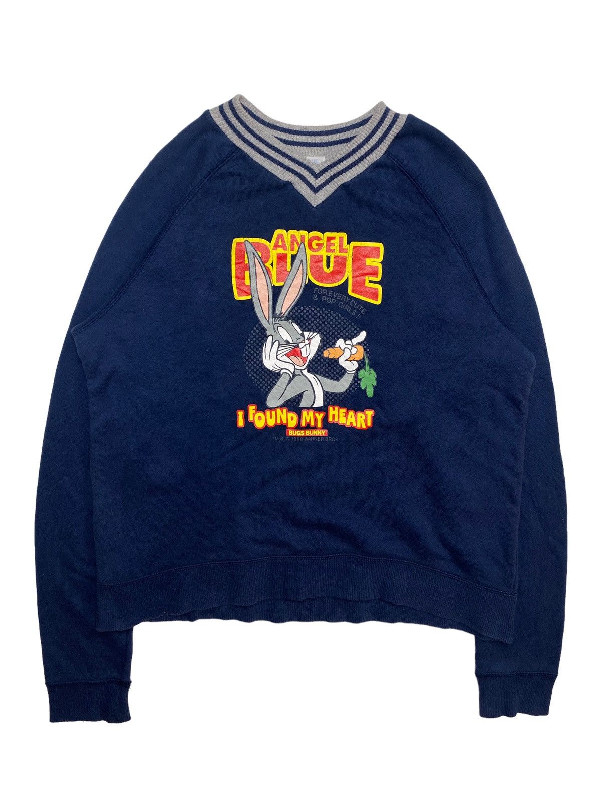 Angel Blue 1998 Angel Blue x Warner Bross - Buggs Bunny V Sweatshirt Size US M / EU 48-50 / 2 - 5 Thumbnail