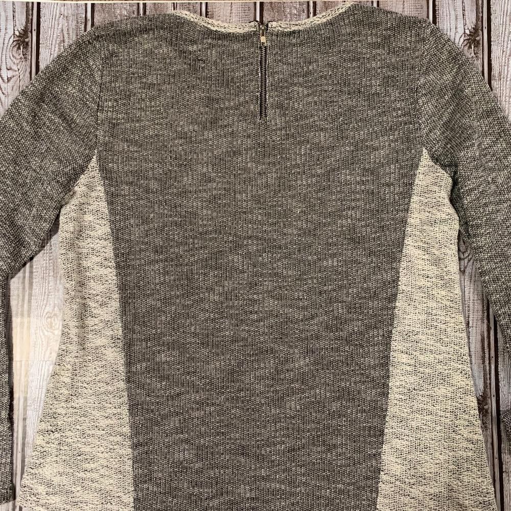 Designer AB Studio Knit Colorblock Zipper Back Sweater, XL Size XL / US 12-14 / IT 48-50 - 6 Thumbnail