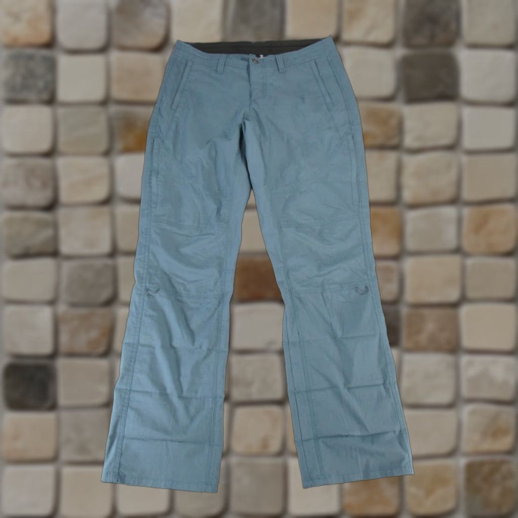 Vintage VINTAGE Kuhl Women's Pants Size 10 Petite Chino Cotton Nylon Spandex Blue Straight 90s Girls Size 32" / US 10 / IT 46 - 1 Thumbnail