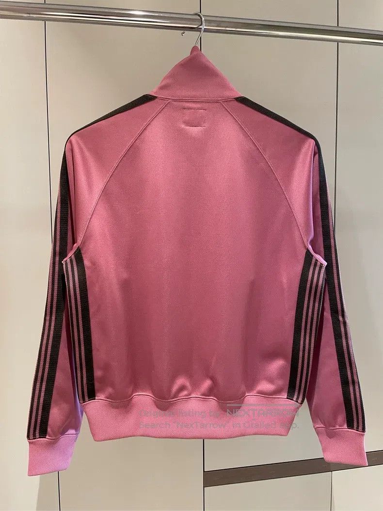 Needles Needles Rose Pink Butterfly Embroidered Stripe Zip Blazer Size US L / EU 52-54 / 3 - 4 Thumbnail